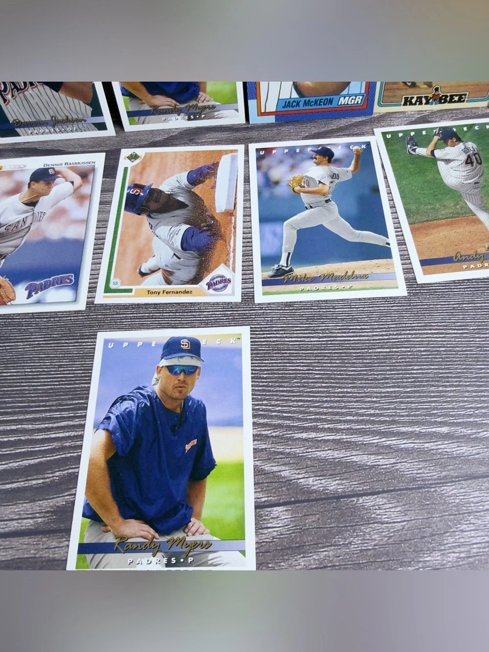 San Diego Padres Baseball Card Lot (13) Tony Gwynn Benes Jackson Upper Deck